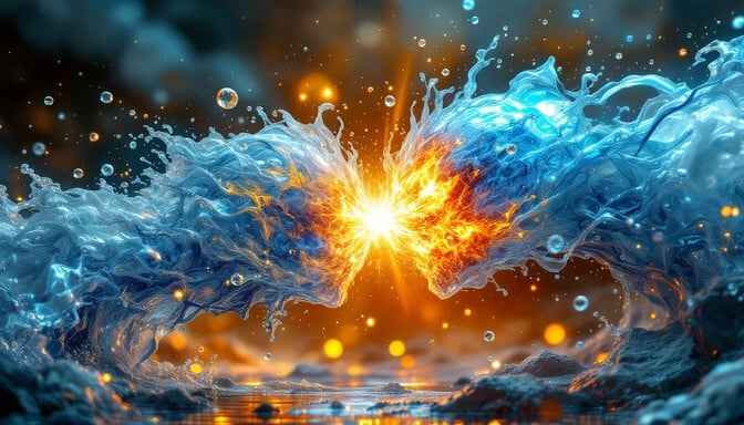 Cosmic Elements Collide Cosmic Elements Collide
