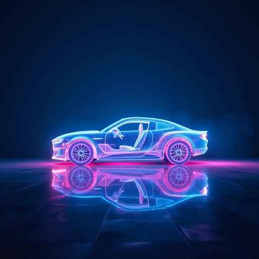 Neon Dream Car