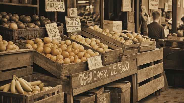 Vintage fruit market Vintage fruit market