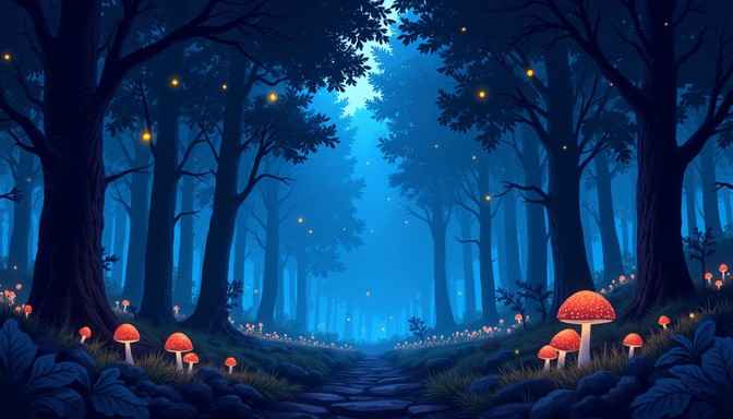 Luminous Midnight Path