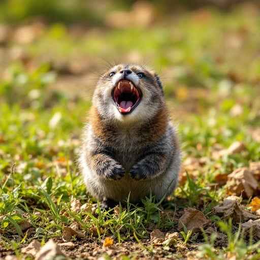 Sleepy Squirrel Yawns Sleepy Squirrel Yawns
