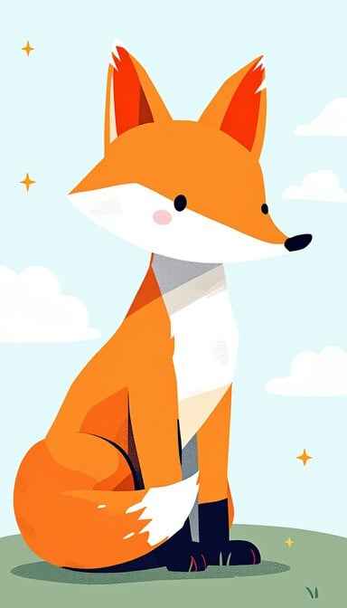 Vibrant Orange Fox