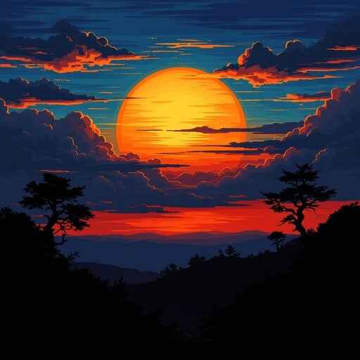 Majestic Sunset Scene