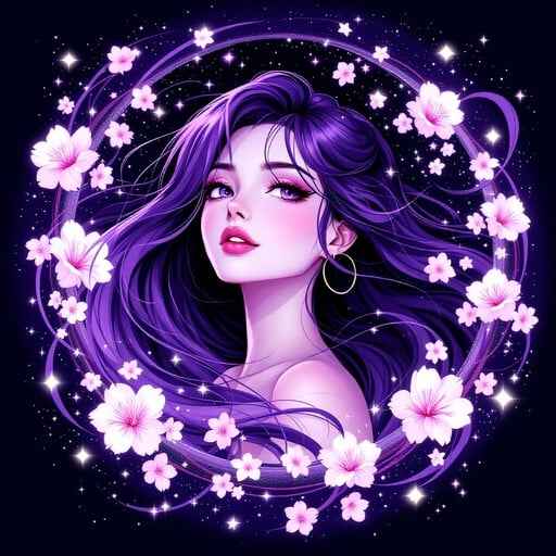Purple Magic Portrait