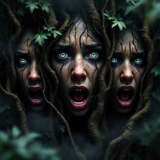Forest Faces Scream