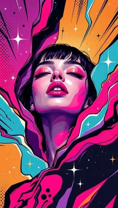 Neon Pop Portrait Neon Pop Portrait