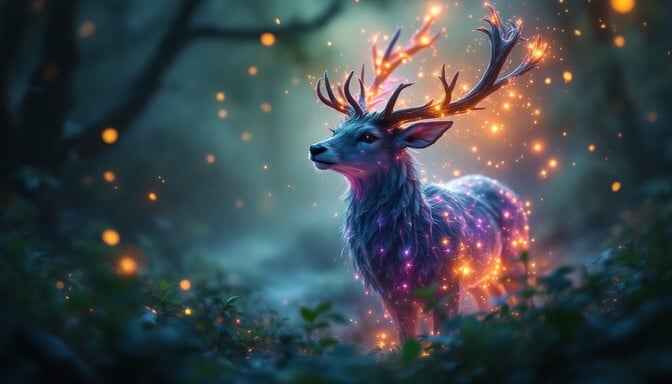 Luminous Spirit Deer