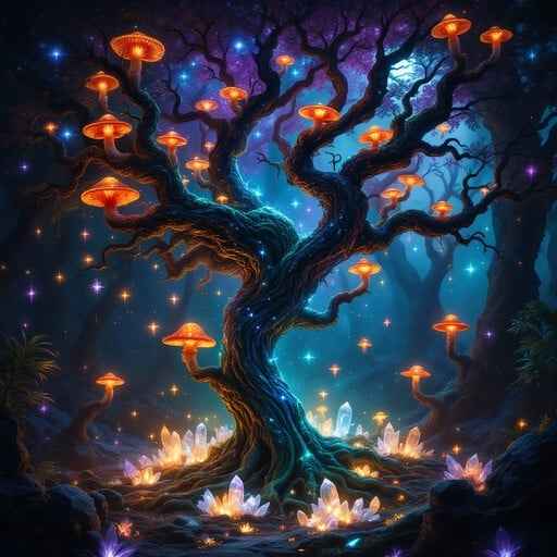 Enchanted Luminescent Tree