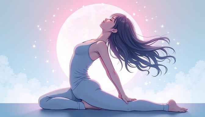 Moonlit Yoga Serenity