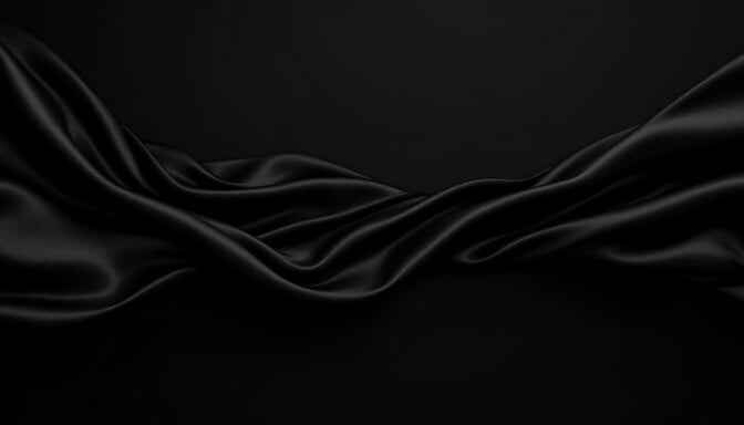 Flowing Black Silk