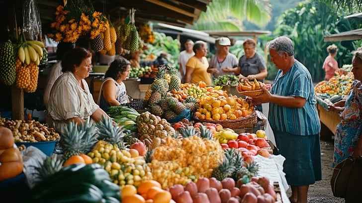 Tropical fruit market Tropical fruit market