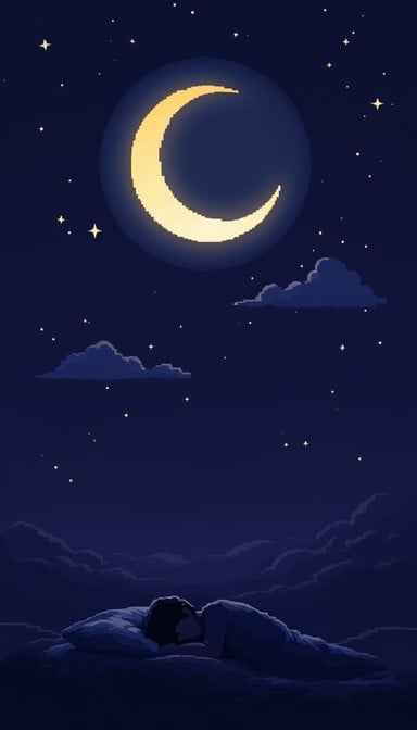 Moonlit Pixel Dreams