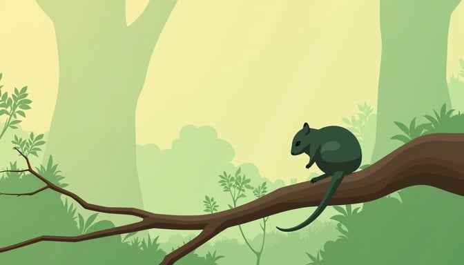 Silhouetted Possum Perch