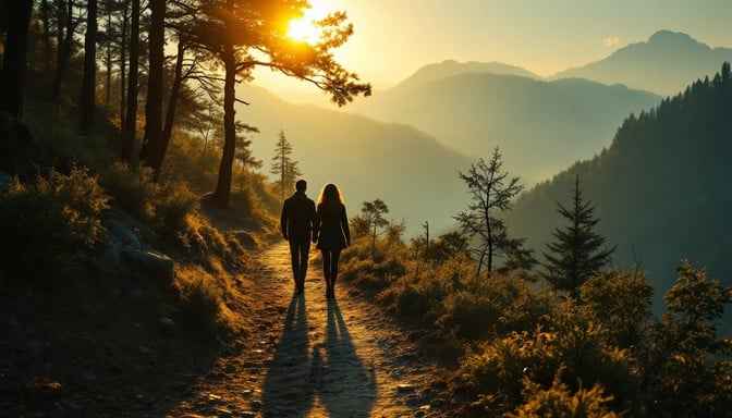 Mountain Sunset Journey