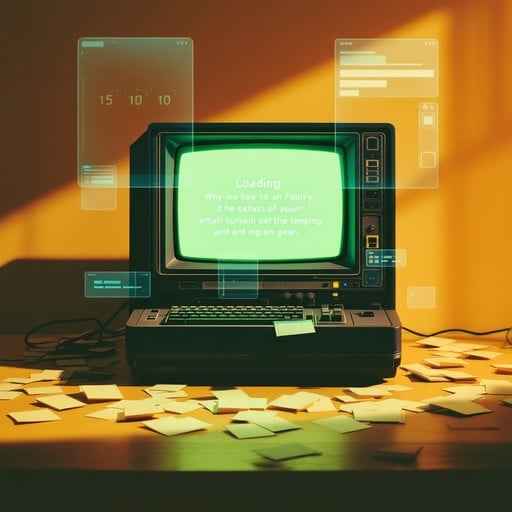 Vintage Computer Glows Vintage Computer Glows