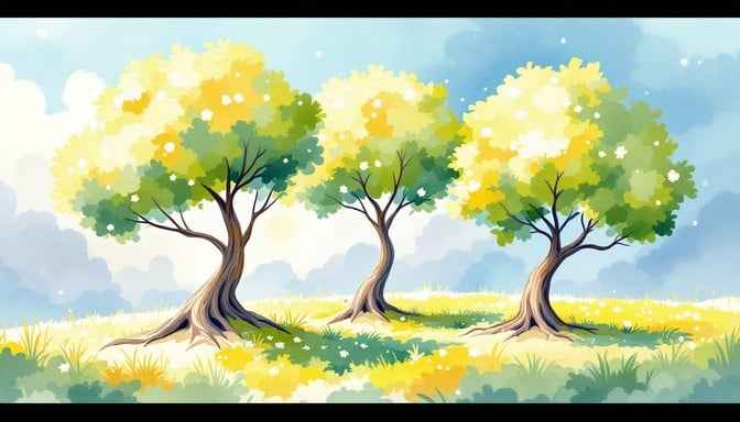 Dancing Trees Embrace