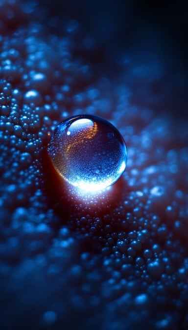 Luminous Blue Droplet