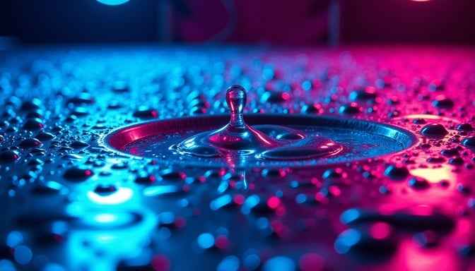 Colorful Droplet Splash