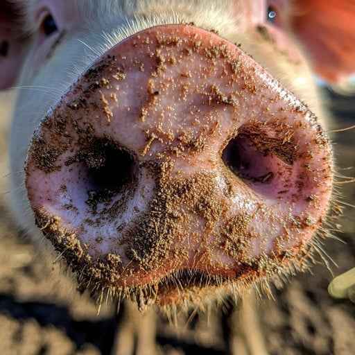 Close-up Pig Snout