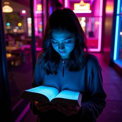 Neon Literary Moment