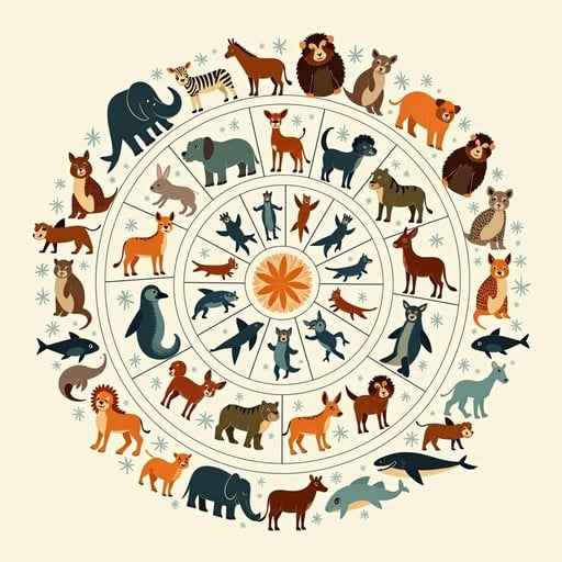 Circular Wildlife Harmony Circular Wildlife Harmony