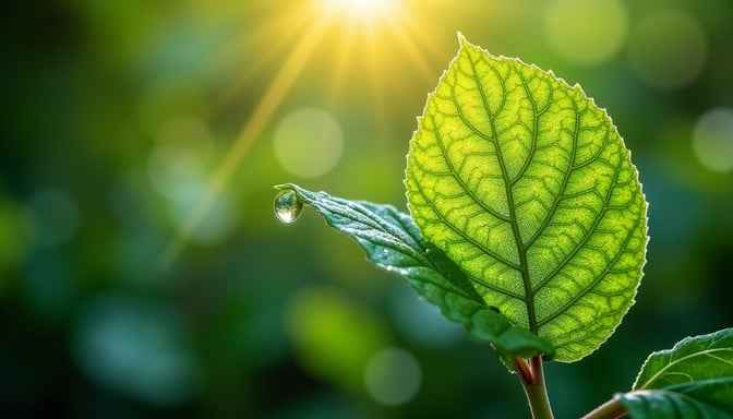 Dewdrop Leaf Glow