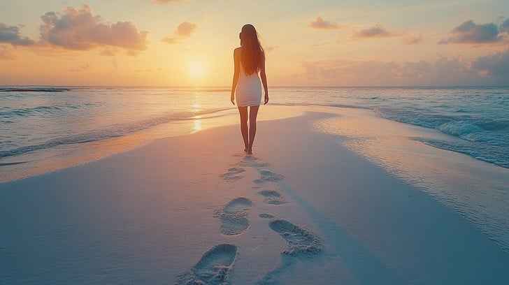 Sunset beach walk Sunset beach walk