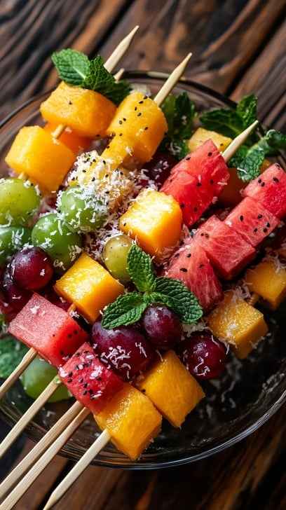 Fruit skewer plate Fruit skewer plate