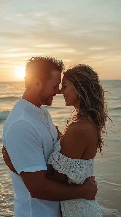 Sunset Beach Embrace