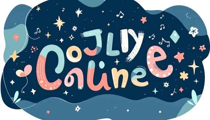 Playful Starry Typography