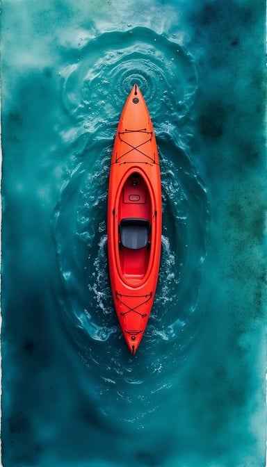 Solitary Red Kayak
