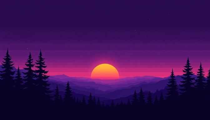 Purple Mountain Sunset