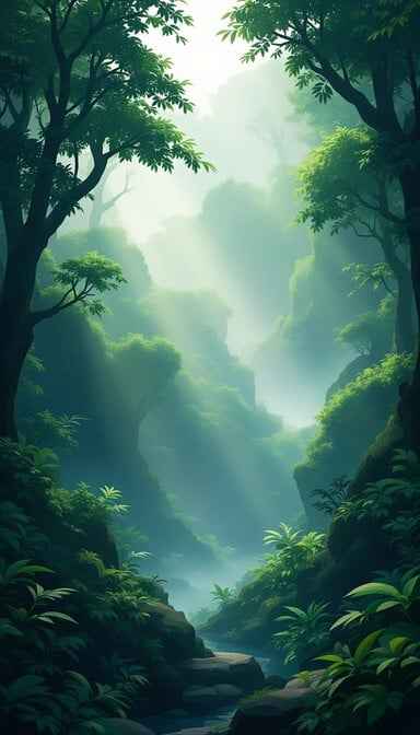 Misty Forest Path
