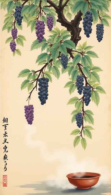 Cascading Grape Branches Cascading Grape Branches