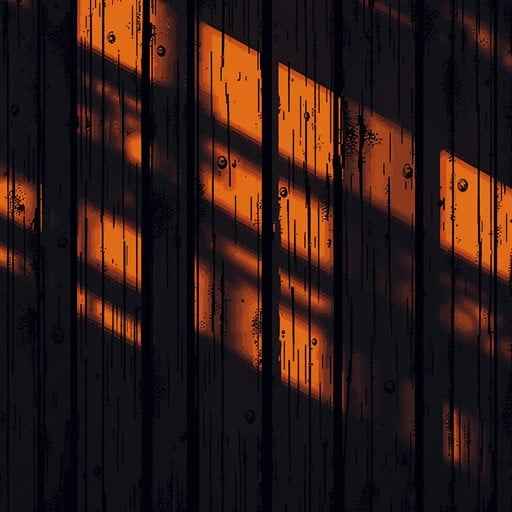 Sunset Fence Shadows