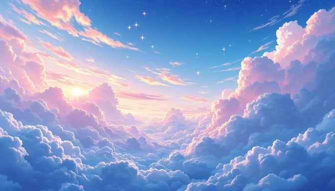 Heavenly Anime Clouds