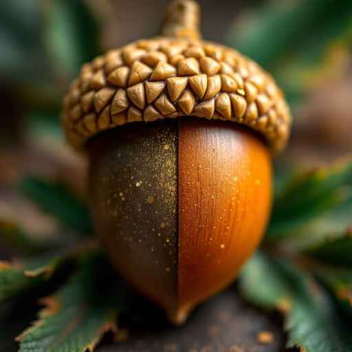 Decorated Acorn Detail Decorated Acorn Detail