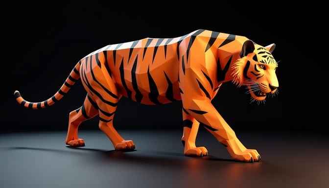 Geometric Tiger Prowl Geometric Tiger Prowl