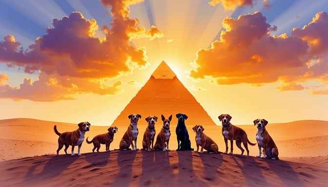 Desert Dogs Silhouette Desert Dogs Silhouette