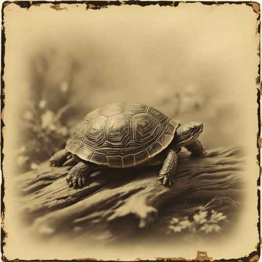 Vintage Turtle Study Vintage Turtle Study