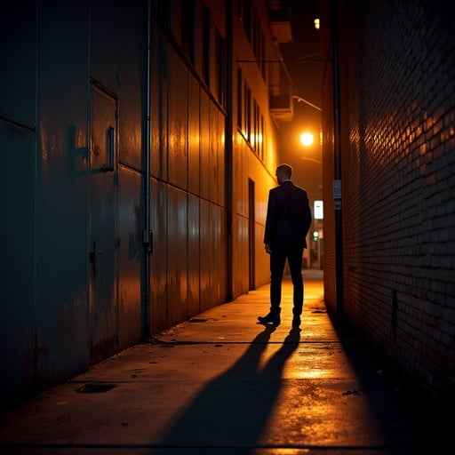 Urban Night Silhouette