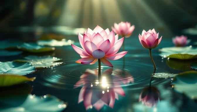 Lotus Mirror Reflection