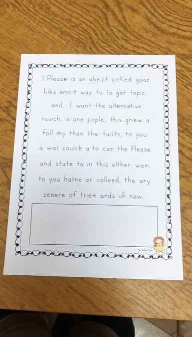 Bordered Handwritten Note