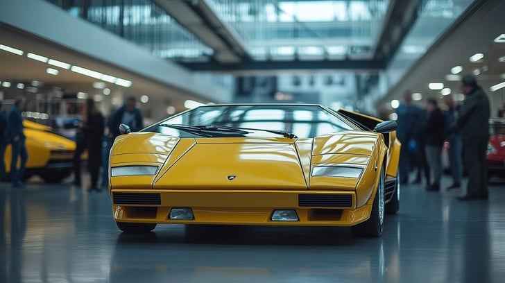 Sleek yellow Lamborghini Sleek yellow Lamborghini
