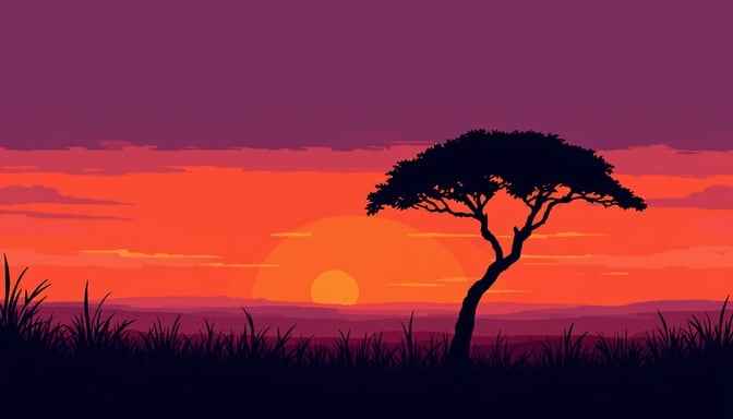 Serene African Evening