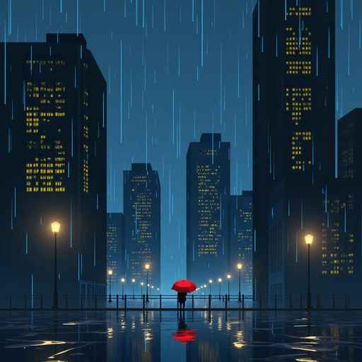 Lone Red Umbrella Lone Red Umbrella