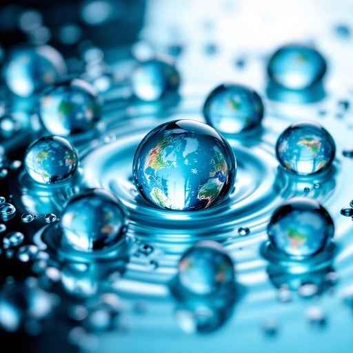 Earth Through Droplets