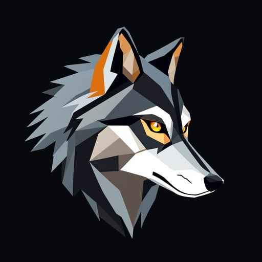 Nordic Pixel Wolf
