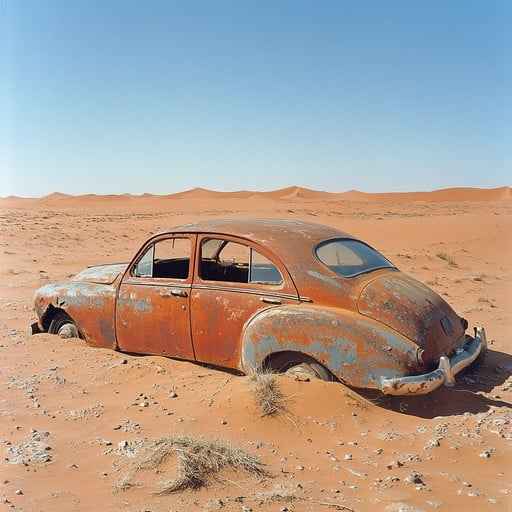Deserted Vintage Car