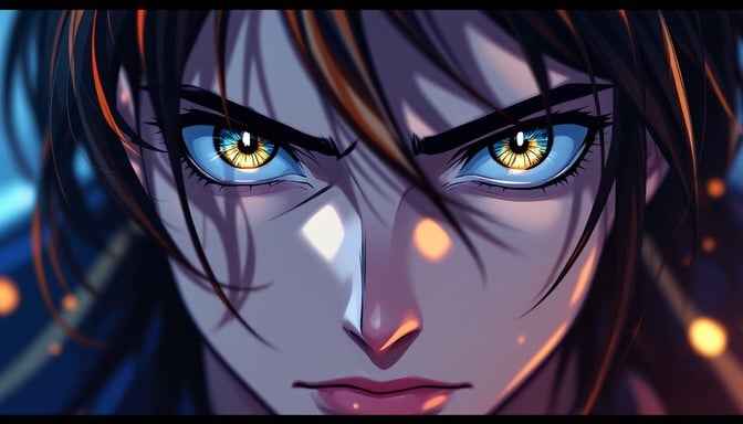 Piercing Golden Eyes Piercing Golden Eyes